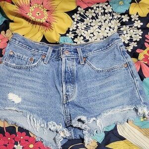 Levi's Blue Jean Shorts